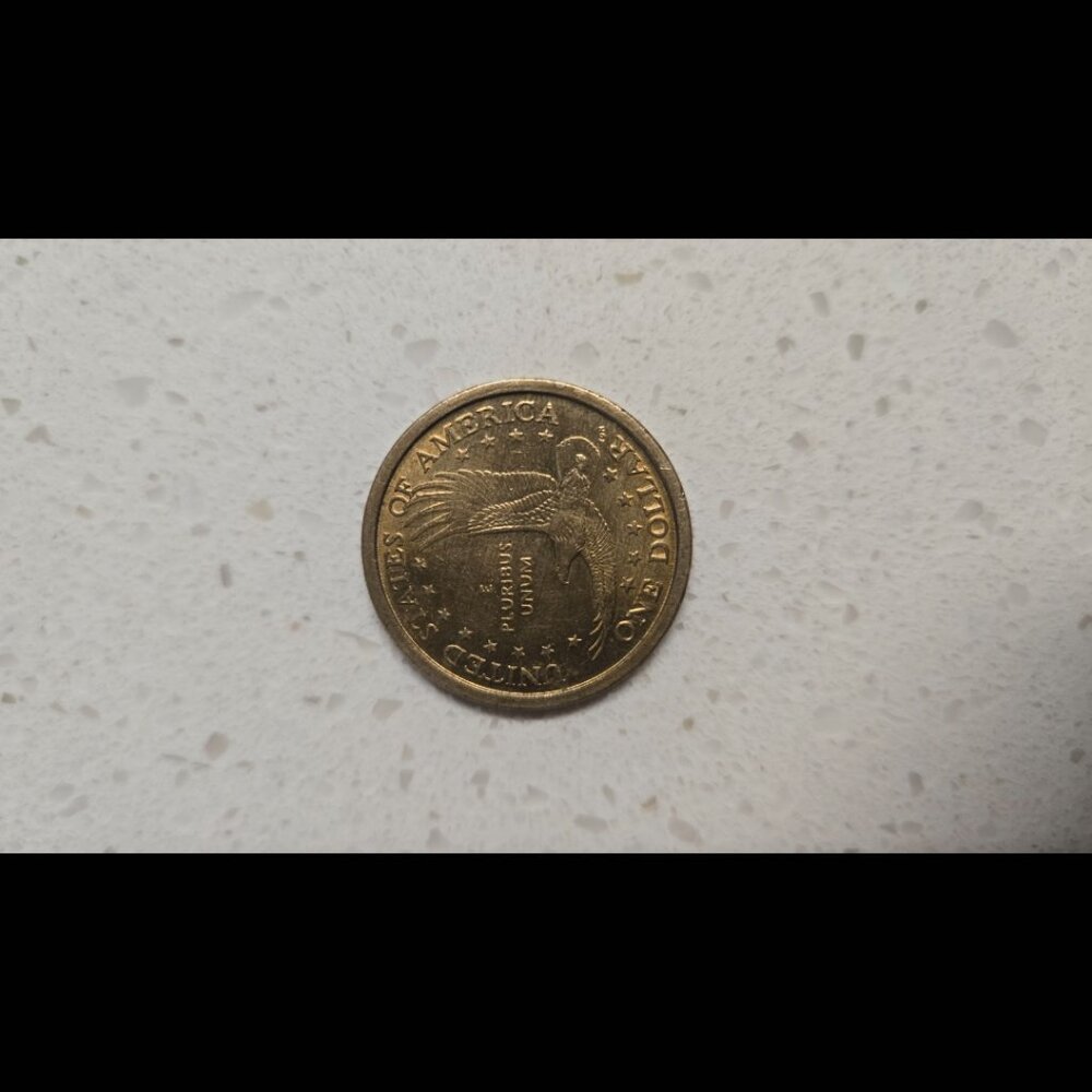2000 d sacagawea dollar wounded eagle - Picture 2 of 3